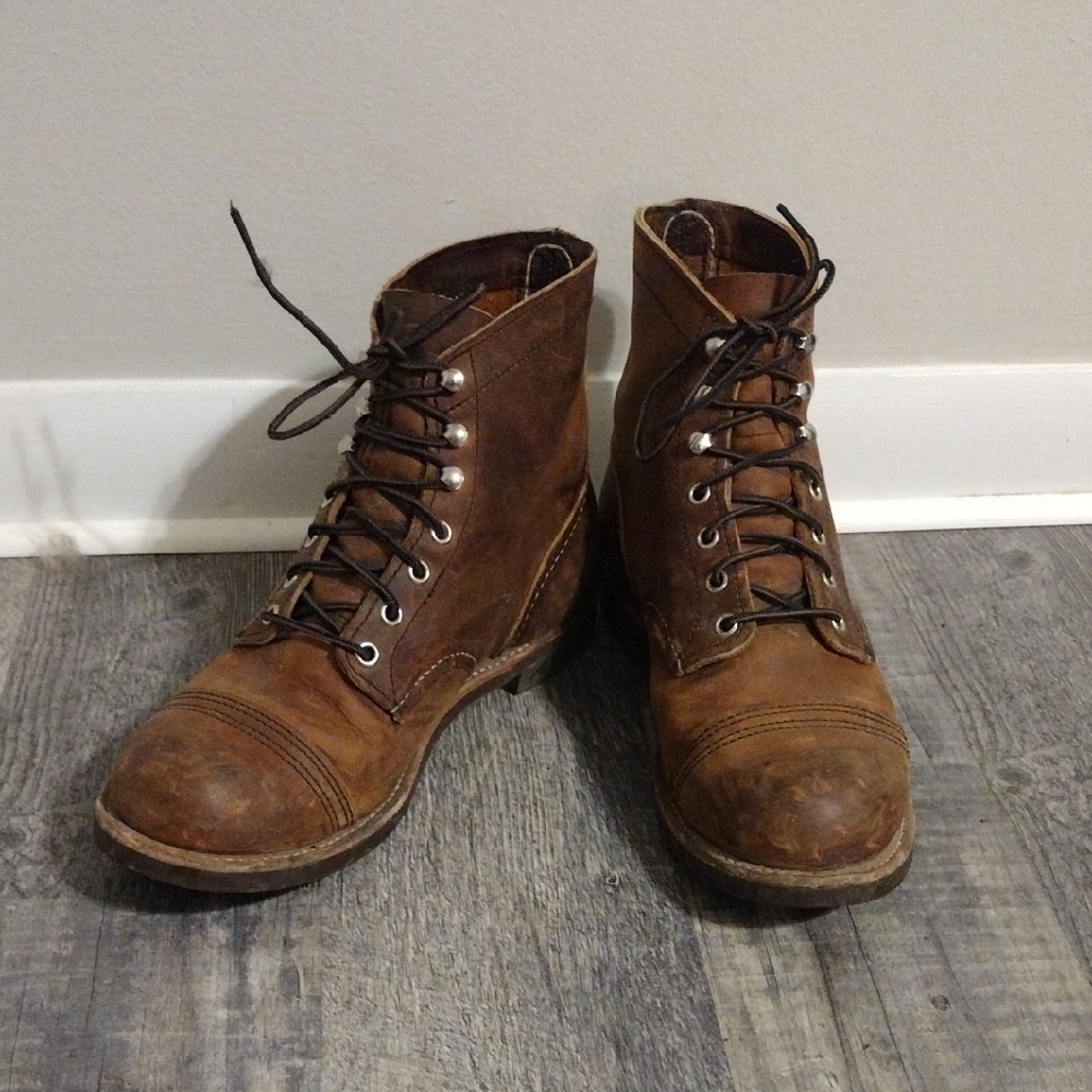 Red Wing Shoes Rustic Brown Leather Boots